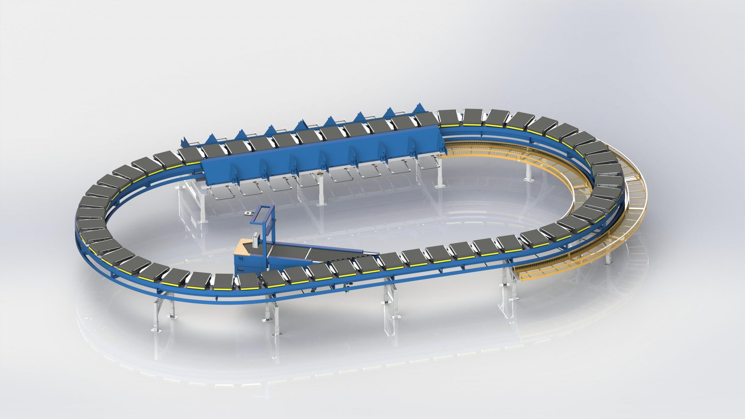 环形交叉带分拣机 scaled